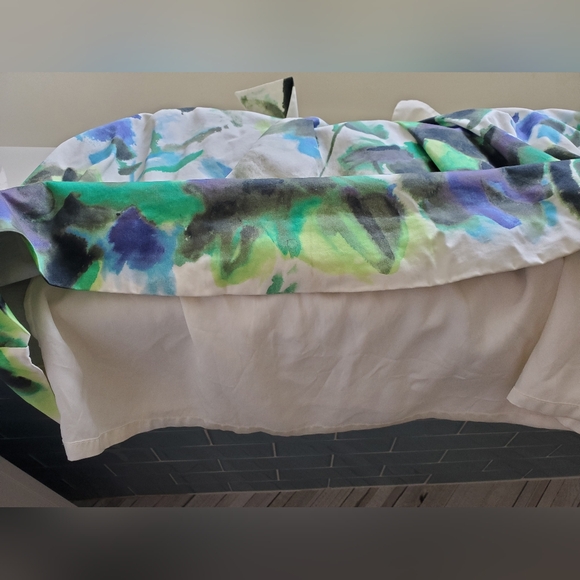 Kate Spade New York Jillian Clotted Cream Watercolor Bow-Front Dress Size 4 - Picture 8 of 9